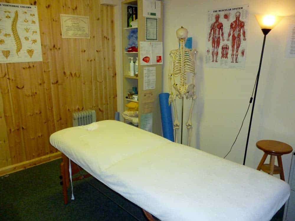 Physiotherapy table at Body Basics Fitness Studio, Kirkbymoorside