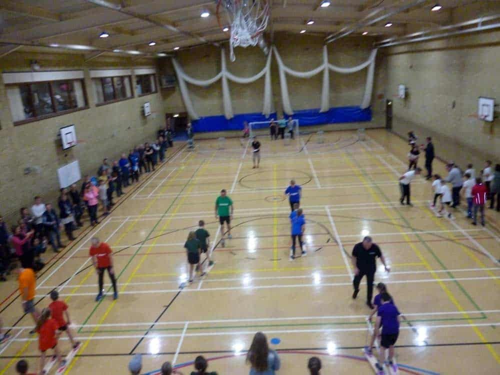 Children taking part in Super Schools sports day at Pickering Leisure Centre