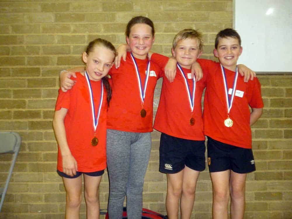 Children taking part in Super Schools sports day at Pickering Leisure Centre