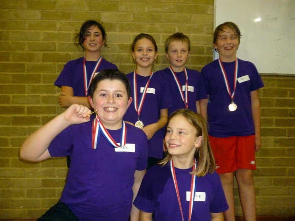 Children taking part in Super Schools sports day at Pickering Leisure Centre