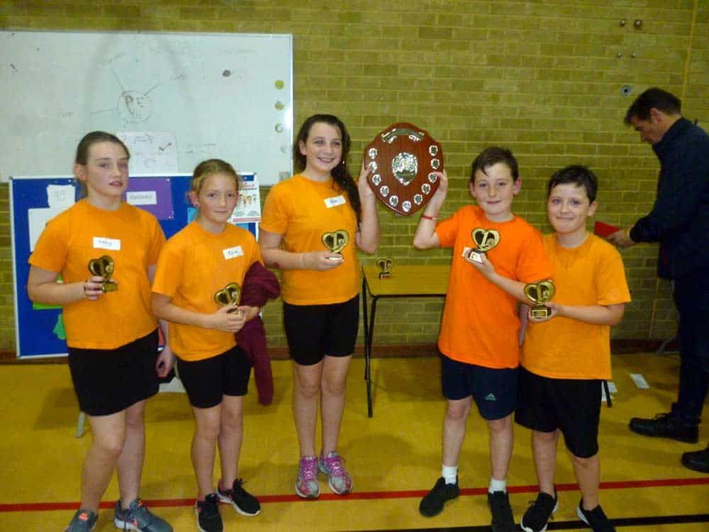 Children taking part in Super Schools sports day at Pickering Leisure Centre
